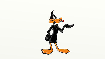 Daffy Duck, Artstation drawing, Looney Tunes character, Animation HD wallpaper