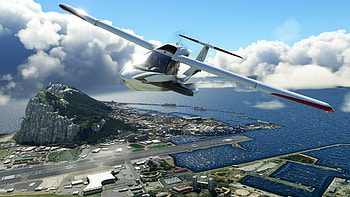 Microsoft Flight Simulator – Aerial Adventure Over Coastal City, video game, Microsoft Flight Simulator HD wallpaper