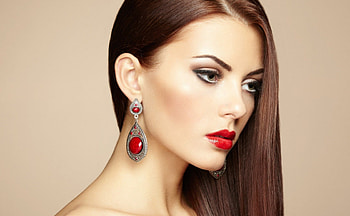Girl Make up, model, make up, red, faces, lips, girl, brunettes, beauty HD wallpaper