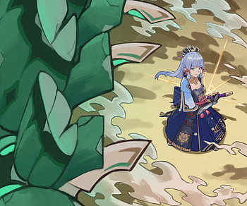 Kamisato Ayaka, Kamisato Ayaka (Genshin Impact), video game, Genshin Impact HD wallpaper