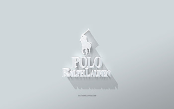 Polo Ralph Lauren logo, white background, Polo Ralph Lauren 3d logo, 3d art, Polo Ralph Lauren, 3d Polo Ralph Lauren emblem HD wallpaper