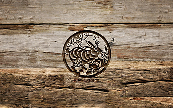Rabbit zodiac sign, , chinese zodiac, carving signs, Chinese calendar, Rabbit zodiac, wooden backgrounds, Chinese Zodiac Signs, creative, Rabbit HD wallpaper