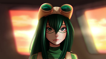 My Hero Academia Tsuyu Asui HD wallpaper