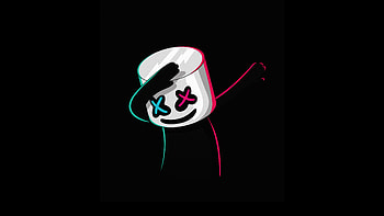 Marshmello Dark , marshmello, music, dark, black, minimalism, minimalist HD wallpaper