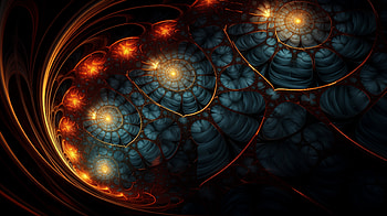 Mystic Glow Fractal, Abstract, fractal HD wallpaper