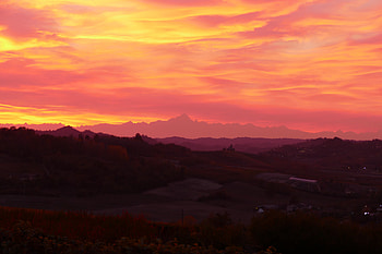 Nature, Sunset, Sky, Mountains, Dahl, Distance HD wallpaper