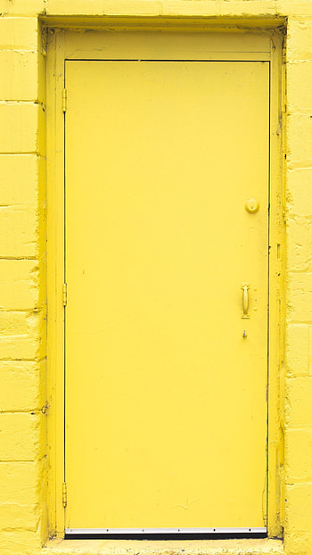 A Yellow, Yellow Door HD phone wallpaper