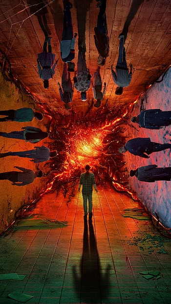 Stranger things, heat, orange, Stranger_things_4 HD phone wallpaper