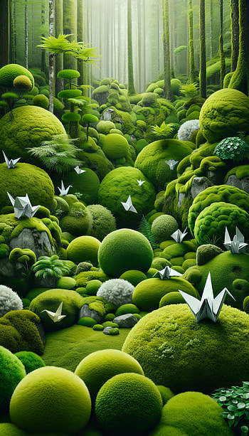 Enchanted Moss Garden, nature, forest, greenery, moss HD phone wallpaper