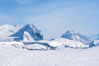 Antarctica, ice, snow, mountain HD wallpaper