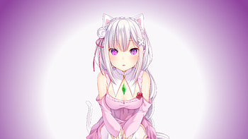 Emilia (Re:zero), Re:zero Starting Life In Another World, Anime HD wallpaper