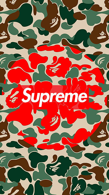 Supreme Bape Jungle Camo HD phone wallpaper