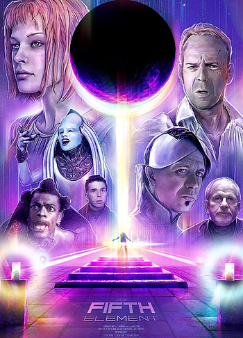 The Fifth Element, Captivating posters, Movie art, Futuristic visuals HD phone wallpaper
