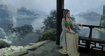 Princess, jingjing gao, frumusete, fantasy, art, girl, dark HD wallpaper
