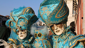 Carnival celebration, Venice masks, Festive atmosphere, Colorful costumes HD wallpaper