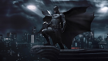 Batman Rooftop Rendezvous, batman, superheroes, artwork, art, digital-art HD wallpaper