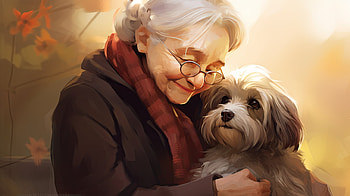 Grandmother's Love: AI Art, woman, Grandmother HD wallpaper