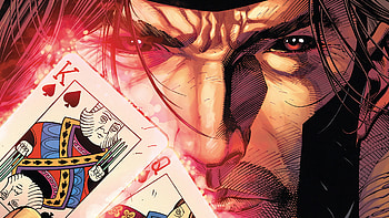 Charged playing cards, Gambit (Marvel) HD wallpaper