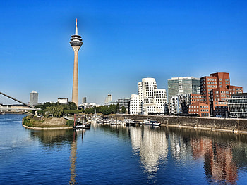 Dusseldorf Skyline, Travels, City rating, Germany HD wallpaper