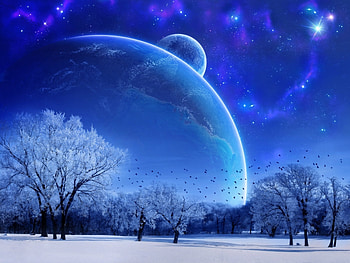 Universe, Fantasy, Landscape HD wallpaper