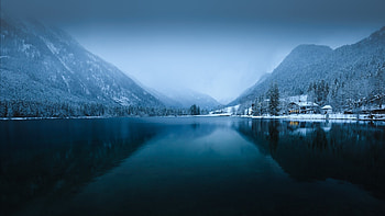 Winter Lake, Lake, Nature, Winter, snow HD wallpaper
