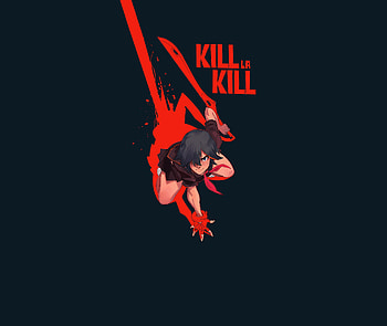 Ryūko Matoi, Kill la Kill, anime girl, minimal HD wallpaper
