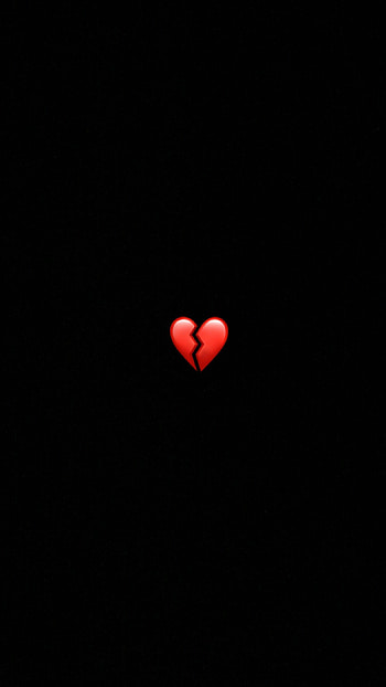 Black Heart, broken HD phone wallpaper