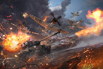 War Thunder Video Game , war-thunder, games, tank, battle, explosion HD wallpaper
