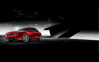Alfa Romeo Sedan, auto, alfa romeo, red, cars HD wallpaper