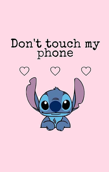 stitch don't touch, magenta, sleeve HD phone wallpaper