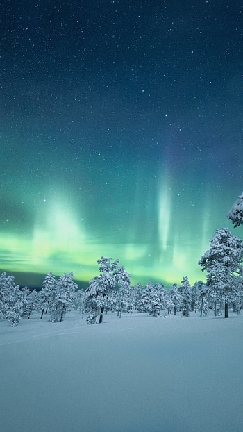 Finland night aurora, Outdoor nature HD phone wallpaper