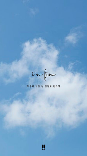 I'm fine, bts, imfine HD phone wallpaper