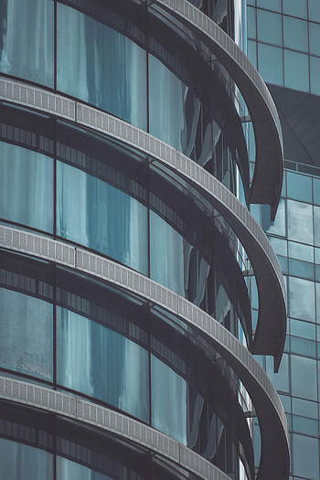 Architecture, Building, Miscellanea, Miscellaneous, Glass, Facade, Spiral HD phone wallpaper