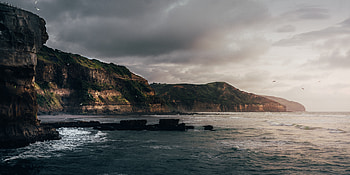 Coast, landscape, ocean, nature HD wallpaper