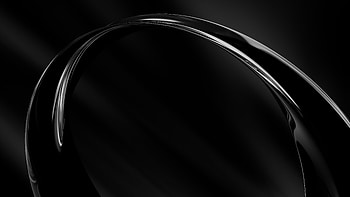 Black White Curved Shape , abstract, shape, artist, artwork, digital-art HD wallpaper