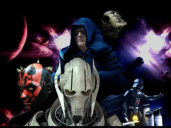 Star Wars, Darth Sidous, Grievous, General Grievous, Darth Maul, Darth Vadar, The Emporeror HD wallpaper