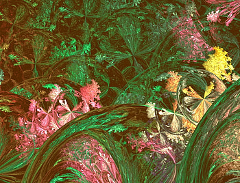 Green, other, dreamland, abstract, fractales HD wallpaper