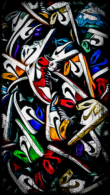 Nike Air Jordan 1s, cartoon, Air Jordan HD phone wallpaper