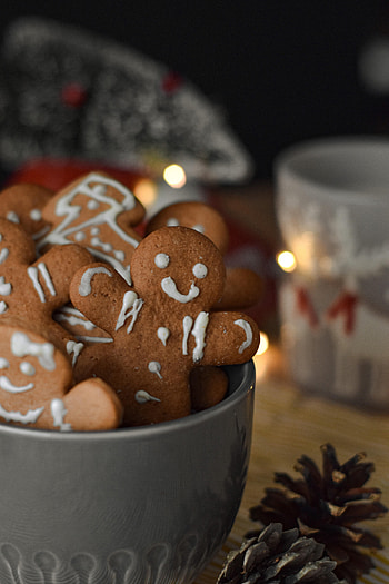 Holidays, New Year, Christmas, Gingerbread HD phone wallpaper