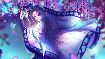 Shinobu Kochou With Sword Demon Slayer Kimetsu no Yaiba HD wallpaper