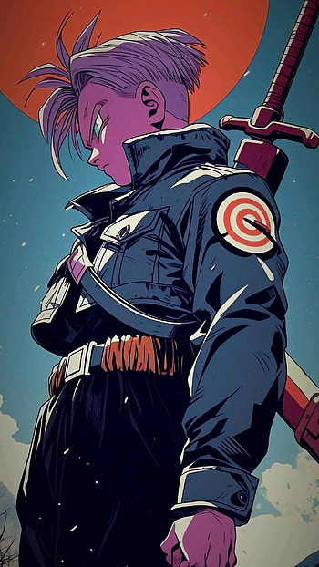 Retro Trunks: Dragon Ball Z , retro anime, Dragon Ball Z, Trunks (Dragon Ball) HD phone wallpaper