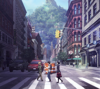 Attack on Titan — City Crossing ( Quad Anime ), Anime, Attack on Titan HD wallpaper