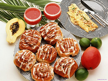 Breakfast, good morning, food, cakes HD wallpaper