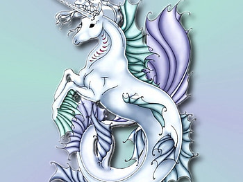 sea horse, sea, tail HD wallpaper
