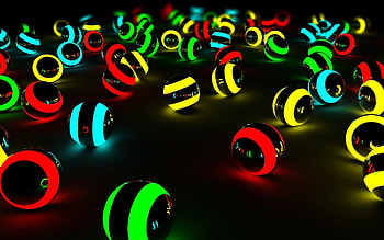 Balls, Glow in the Dark HD wallpaper