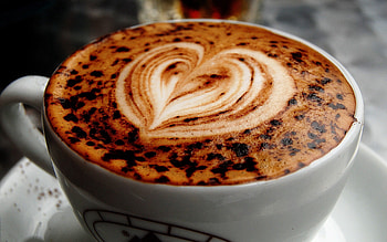 Food, Coffee, Foam, Heart, Cappuccino, Meerschaum HD wallpaper
