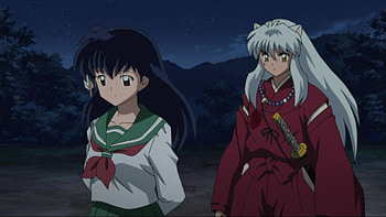 InuYasha and Kagome, InuKag ship, InuYasha anime, Fan art collection HD wallpaper
