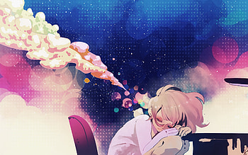Anime, Girl, Table, Dreams, Reverie HD wallpaper