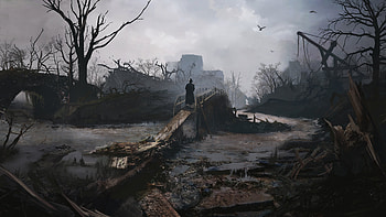 Sherlock Holmes: The Awakened - Loneliness, stream, bridge, video game, Sherlock Holmes: The Awakened HD wallpaper