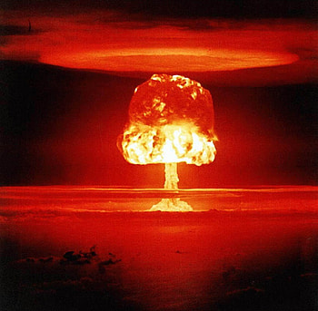 Nuke, artwork, explosion, nuclear, mushroom cloud, abstract, fantasy HD wallpaper
